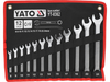 COMBINATION SPANNER SET, POLISHED HEAD 8-24, 12 PCS