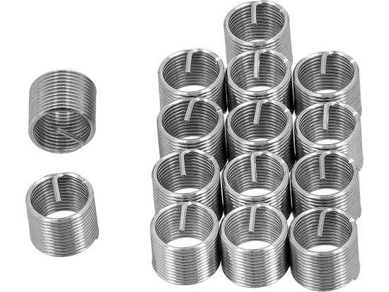 INSERTI A SPIRALE PER RIPARAZIONE FILETTI M10X1.0; 15 PZ