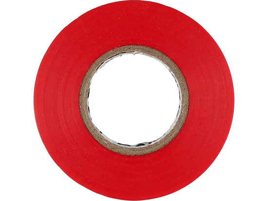 ELEKTROS IZOLIACINĖ JUOSTA 19MMX20MX0.13MM, RAUDONA