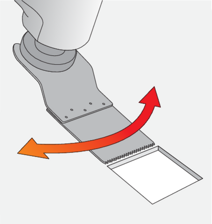 LAME DE SCIE ENFICHABLE POUR OUTIL MULTIFONCTION HCS