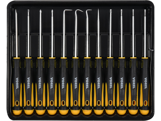 12PCS PRECISION SCREWDRIVER AND HOOK SET