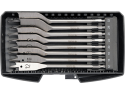 ZESTAW WIERTEŁ ŁOPATKOWYCH 12-32 MM, 8 SZT.