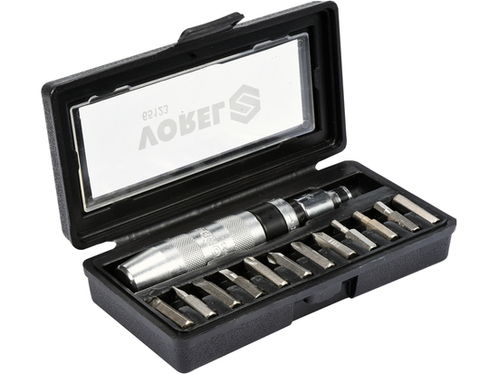 SET - CR-V RÁZOVÝ SKRUTKOVAČ S HROTMI, 13 KS.