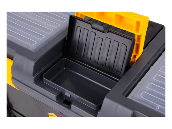 CAJA DE HERRAMIENTAS DE 20'' CON MÓDULO PARA 3 CONTENEDORES CON TAPA