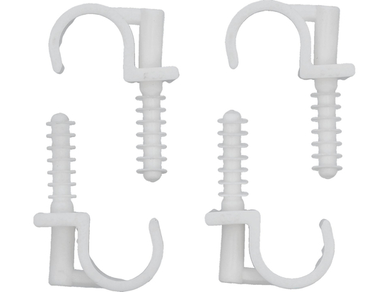 STAFFE DI MONTAGGIO E INSTALLAZIONE CON PERNO DI INSTALLAZIONE RAPIDA PER TUBO DA 20MM, 4 PZ.