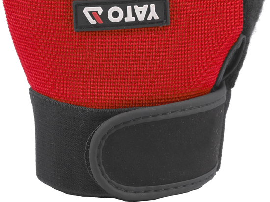 GUANTES DE CUERO SINTÉTICO. TAMAÑO DE BICICLETA SIN DEDOS. 10