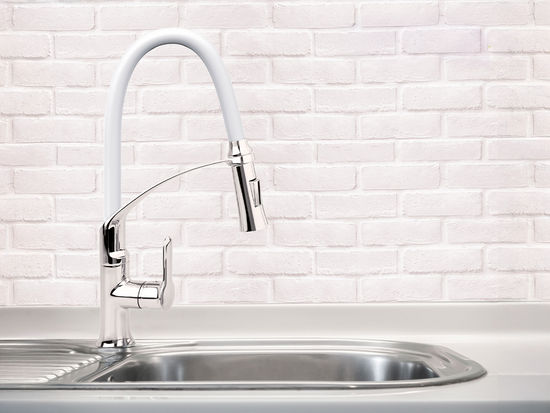 BATERIA ZLEWOZMYWAKOWA Z ELASTYCZNĄ WYLEWKĄ FLEXIBLE 2-WHITE