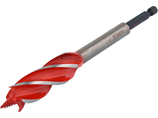 TALADRO PARA MADERA DE 4 HOJAS HEXAGONAL DE 20MM