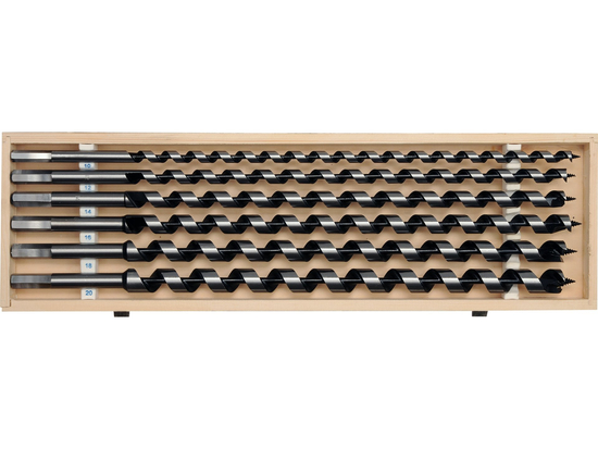BROCAS PARA MADEIRA L-460 MM, FI 10-20 MM, CONJUNTO DE 6 UNIDADES.