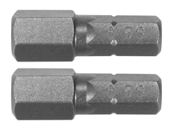 INSERTI 1/4''X25 MM ESAGONALE H8 2 PZ