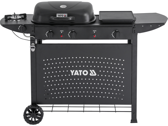 PARRILLA A GAS ASAHI 2+2, 5KW, 3EN1