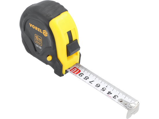 MEDIDA DE ROLAMENTO AMARELO E PRETO 10 M X 25 MM