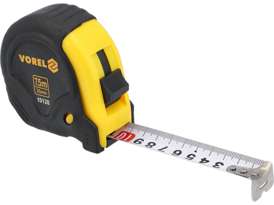 ENROLLADO AMARILLO Y NEGRO MEDIDA 7,5 M X 25 MM