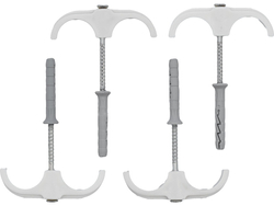 ГАКИ ДЛЯ ТРУБ ПОДВІЙНІ З ДЮБЕЛЕМ 15-28 ММ, 4 ШТ.