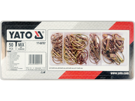 SÉCURITÉ AVEC ROUE 50 PCS. MÉLANGE DE TAILLES