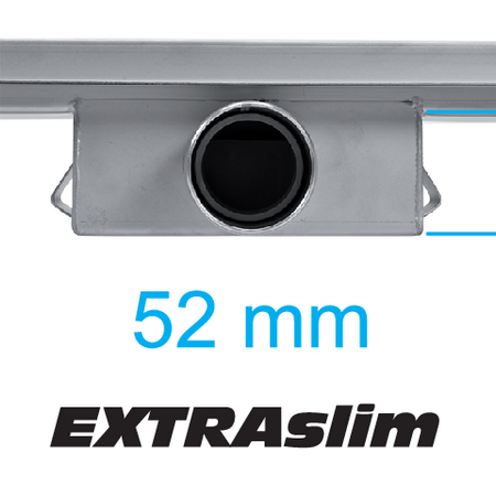 LINEÁRNY VYPÚŠŤAČ Z ČIERNEHO SKLA MOKRÉ A SUCHÉ 70 CM