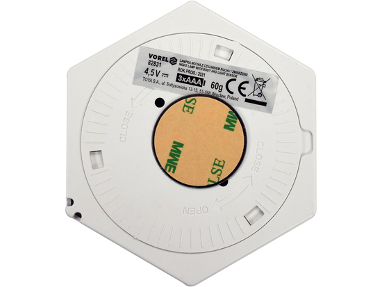 SMD LED НОЩНА ЛАМПА 50LM СЕНЗОР ЗА ДВИЖЕНИЕ И ЗДРЪК, 3ААА