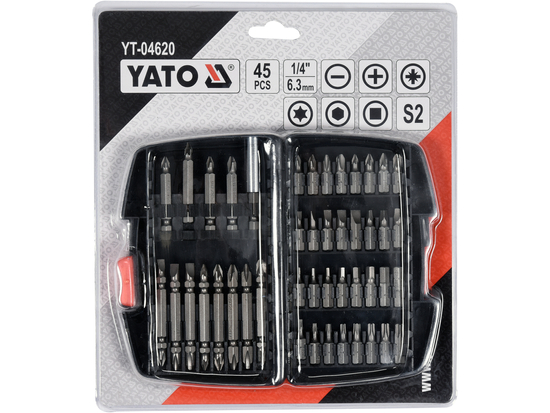 JEU D'EMBOUTS POUR TOURNEVIS 45 PCS.