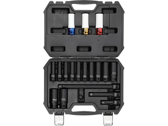 CONJUNTO DE SOQUETES DE IMPACTO DE 1/2"