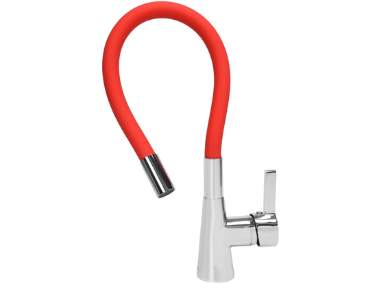 TORNEIRA PARA LAVATÓRIO COM BICA FLEXÍVEL - 'FLEXIBLE' RED