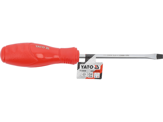 SLOTTED SCREWDRIVER 6X125MM