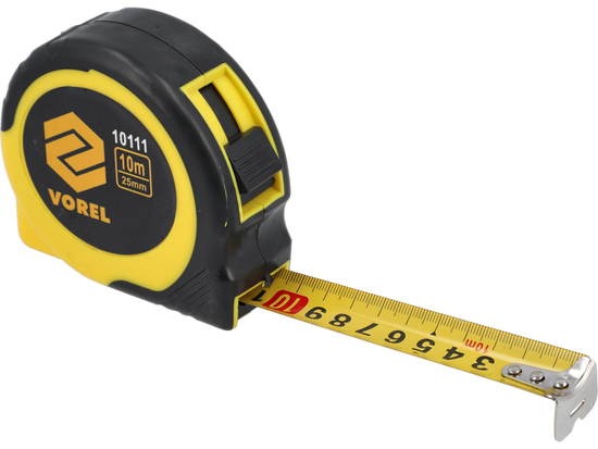 ENROLLADO AMARILLO Y NEGRO MEDIDA 10 M X 25 MM