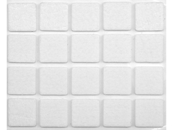 FELTRINI 20X20 MM BIANCO