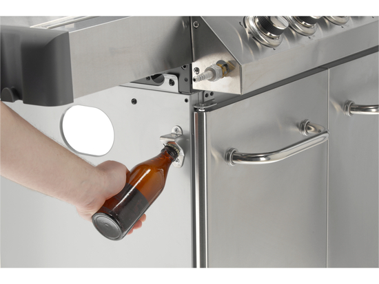 PARRILLA DE GAS ITAMI 6+1, ACERO INOXIDABLE 20,5KW, CON CRISTAL