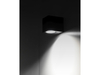 OUTDOOR WALL LAMP BLACK ALUMINIUM 1XGU10 HALF OVAL