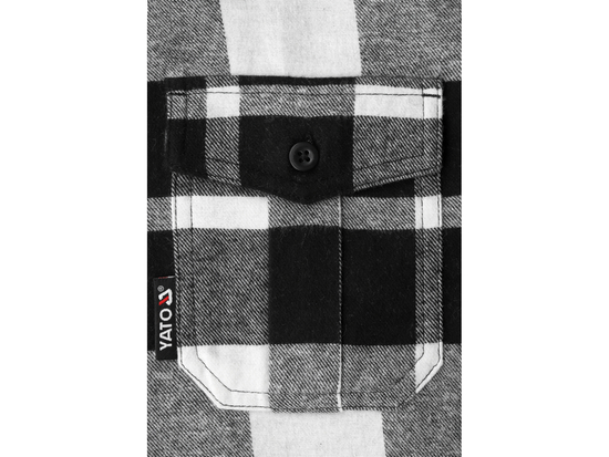 CAMICIA IN FLANELLA BIANCA, TAGLIA. M