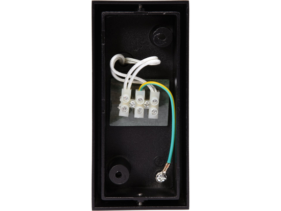 LAMPADA DA PARETE PER ESTERNO ALLUMINIO NERO 2XGU10 MEZZA PARETE