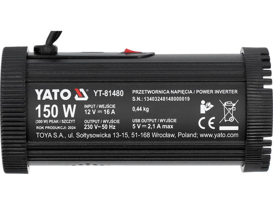 AUTOMOBILIŲ ĮTAMPOS KEITIKLIS 12V/230V 150W