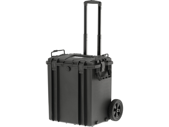 CAJA CON RUEDAS + MALETA