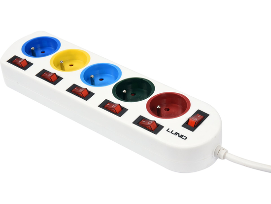 EXTENSION CORD WITH GROUND WITH SWITCH 4S 3M