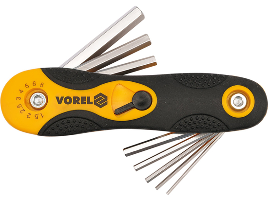  7 PCS FOLDING HEX KEY SET