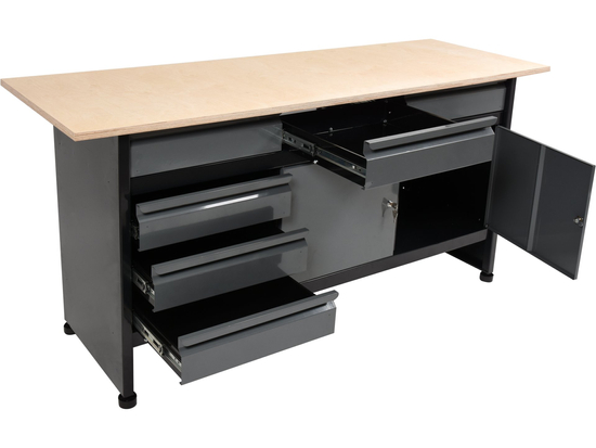 SCRIVANIA, TAVOLO, ARMADIO OFFICINA PER UTENSILI 1700 X 600MM