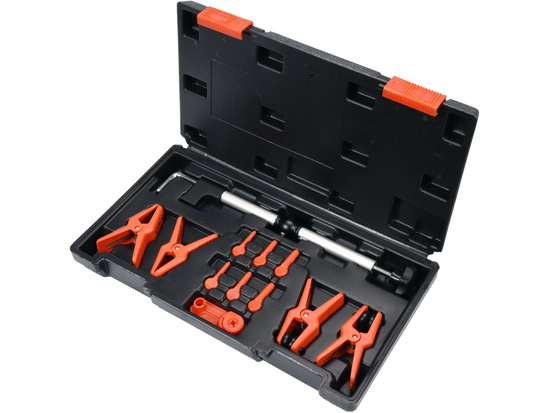 JUEGO DE ABRAZADERAS PARA CABLES METÁLICOS Y FLEXIBLES. CONTIENE 12 UNIDADES