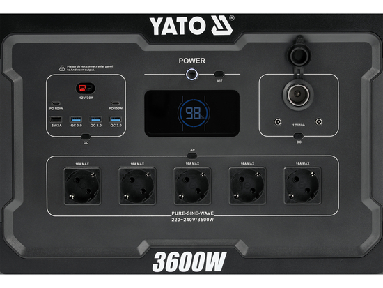 PORTATĪVĀ SPĒKSTACIJA 3600W, 3072WH