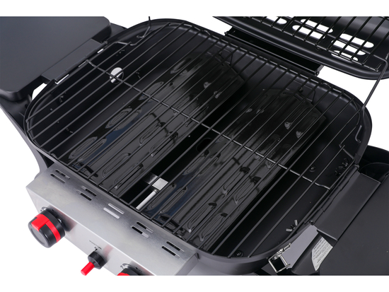 ПРЕНОСИМ ГАЗОВ ГРИЛ YAKE, 2 ГОРЕЛКИ, 5KW YAKE