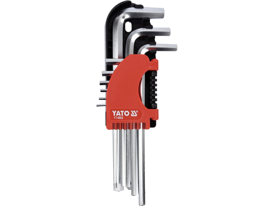 KLUCZE IMBUSOWE HEX 2-10 MM, ZESTAW 9 SZT.