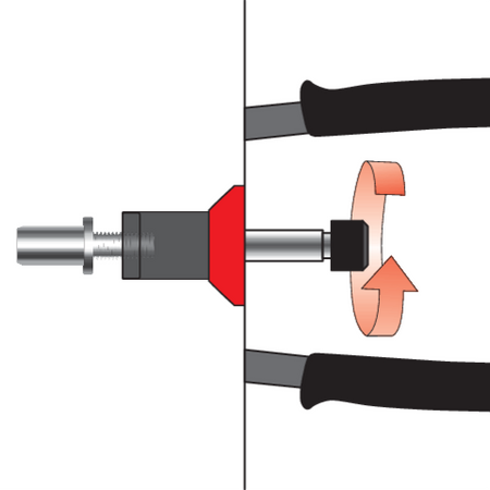 SET RIVETTATRICE MANUALE PER BLOCCHI RIVETTI M4-M8, 46 PZ.