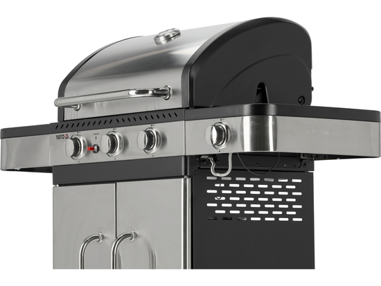 GRELHADOR A GÁS ZUSHI 3+1, AÇO INOXIDÁVEL 11,2KW