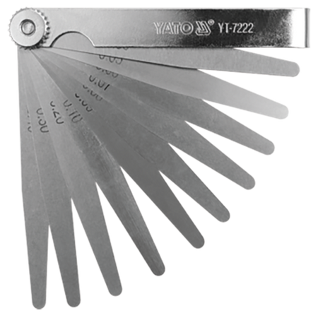 ΜΕΤΡΟ FEELER 100 MM, 17 TIPS, 0,02-1 MM