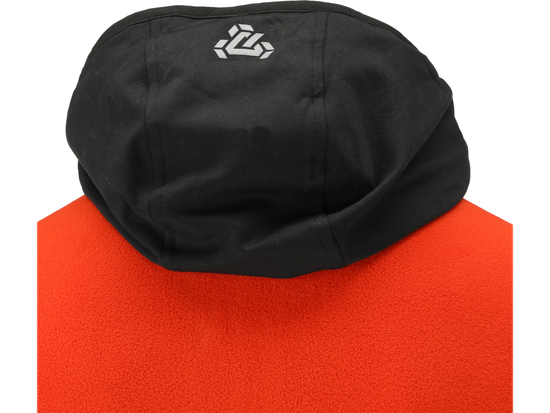 POLAR CON CAPUCHA DE CIERVO, ROJO, TALLA. 2XL