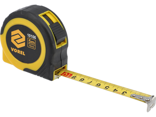 SÁRGA ÉS FEKETE GÖRDÜLŐ MÉRETEK 5 M X 16 MM