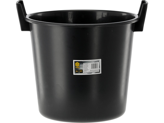 SECCHIO CONTENITORE IN PLASTICA PER EDILIZIA E GIARDINO 40L CON MANICI