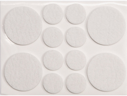 PODKLADKI FILCOWE MIX Ă¸ 20 I Ă¸ 38 MM BIALE