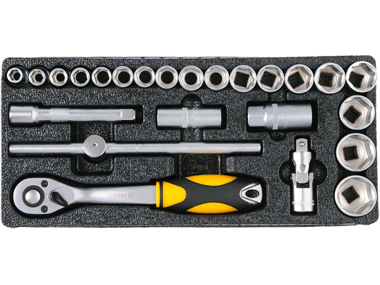 ARMOIRE DE SERVICE AVEC 177 OUTILS, 6 TIROIRS