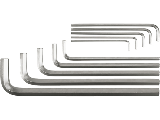 LLAVES ALLEN GRANDES 3-17 MM, 10 PIEZAS.