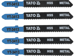 LAME DE SCIE SAUTEUSE TYPE T, 12 TPI, POUR MÉTAL, 5 PIÈCES